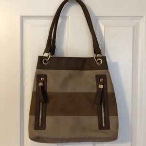 Two-Tone Brown Women's Bag